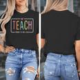 Cute Teacher Life Teach Them To Be Kind School Mom Teachers Women's T-Shirt, Couple Gifts, funny design