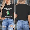 Dinosaur Thesaurus Grammar Joke Teacher Women's T-Shirt, funny design Dinosaur Thesaurus Grammar Joke Teacher Women's T-Shirt, funny design