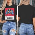 All Done Sped Teacher ASL Teacher Neurodiversity Hand Sign Women's T-Shirt, funny design