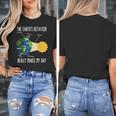 Earth Rotation Earth Day Science Teacher Kids Women Women's T-Shirt, Science Teacher Gifts, funny design