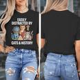 Easily Distracted By Cats & History Teacher Women Men Women's T-Shirt, History Teacher Gifts, funny design