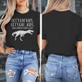 Lets Eat Kids Punctuation Saves Lives Dino Teacher Men Women's T-Shirt, funny design
