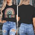 ESL Squad Teacher Crew Team Back To School English Rainbow Women's T-Shirt, Esl Teacher Gifts, English Teacher Gifts, funny design