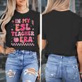 In My Esl Teacher Era Back To School ESL Teacher Groovy Women's T-Shirt, Esl Teacher Gifts, Groovy Teacher Gifts, funny design