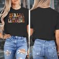 Fall In Love With Learning Autum Thanksgiving Teacher Kids Women's T-Shirt, funny design