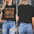 Fall In Love With Learning Retro Autumn Thanksgiving Teacher Women's T-Shirt, funny design Fall In Love With Learning Retro Autumn Thanksgiving Teacher Women's T-Shirt, funny design