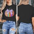 Fall Pumpkin Books Lover Halloween Teacher Teaching Staff Women's T-Shirt, funny design