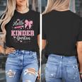 First Day Of School Teacher Girl Coquette Hello Kindergarten Women's T-Shirt, funny design First Day Of School Teacher Girl Coquette Hello Kindergarten Women's T-Shirt, funny design