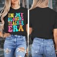 In My Glowing Teacher Era Groovy Colorful Bright Women's T-Shirt, Groovy Teacher Gifts, funny design