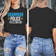 Grammar Police Comma Unit English Teacher Grammar Teacher For Men Women Women's T-Shirt, English Teacher Gifts, funny design