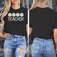 Groovy Teacher Cute Daisy Flower Retro Back To School Women's T-Shirt, Groovy Teacher Gifts, funny design