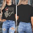 Halloween Math Teacher Skeleton Six Seven Meme Brainrot Women's T-Shirt, funny design