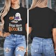 Halloween Teacher Women Cute Reading Ghost Read More Books Women's T-Shirt, funny design Halloween Teacher Women Cute Reading Ghost Read More Books Women's T-Shirt, funny design