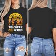 Halloween Teachers Science Math Teachers Love Brains Women's T-Shirt, Science Teacher Gifts, funny design