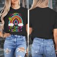 Happy 50th Days Of School Rainbow Teacher 50 Days Smarter Women's T-Shirt, funny design Happy 50th Days Of School Rainbow Teacher 50 Days Smarter Women's T-Shirt, funny design