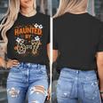 Haunted By 6-7 Halloween Math Teacher Joke Women's T-Shirt, funny design