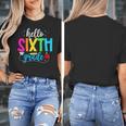 Hello Sixth Grade Cute Back To School 6th Grade Teacher Kids Women's T-Shirt, funny design Hello Sixth Grade Cute Back To School 6th Grade Teacher Kids Women's T-Shirt, funny design