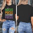 Hocus Pocus Everybody Focus Teacher Halloween Women's T-Shirt, funny design