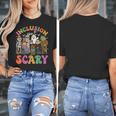 Inclusion Isnt Scary Halloween Skeleton Ghost Sped Teacher Women's T-Shirt, funny design Inclusion Isnt Scary Halloween Skeleton Ghost Sped Teacher Women's T-Shirt, funny design
