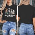 Inclusion Isn't Scary SLP Halloween Costume Sped Teacher Women's T-Shirt, funny design
