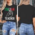 Italian Teacher Italy Italia Back To School First Day Women's T-Shirt, funny design Italian Teacher Italy Italia Back To School First Day Women's T-Shirt, funny design