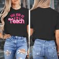 My Job Is Teach Pink Retro Female Teacher Life Women Women's T-Shirt, funny design My Job Is Teach Pink Retro Female Teacher Life Women Women's T-Shirt, funny design