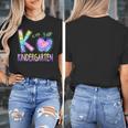 K Is For Kindergarten Teacher Tie Dye Back To School Kinder Women's T-Shirt, funny design