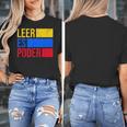 Leer Es Poder Colombian Spanish Teacher Maestra Colombia Women's T-Shirt, funny design