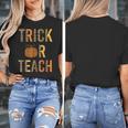 Leopard Trick Or Teach Halloween Teacher Costume Women Women's T-Shirt, funny design Leopard Trick Or Teach Halloween Teacher Costume Women Women's T-Shirt, funny design