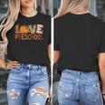 Love Preschool Happy Fall Thanksgiving Women Teacher Women's T-Shirt, funny design Love Preschool Happy Fall Thanksgiving Women Teacher Women's T-Shirt, funny design