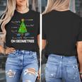 Math Geometry Christmas Tree Geometree Teacher Women's T-Shirt, funny design
