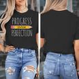 Motivational Progress Over Perfection Back To School Teacher Women's T-Shirt, funny design Motivational Progress Over Perfection Back To School Teacher Women's T-Shirt, funny design