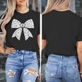 Music Notes Coquette Bow Music Teacher School Musician Band Women's T-Shirt, funny design