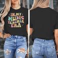 In My Music Teacher Era Retro Back To School Musician Band Men Women Women's T-Shirt, funny design
