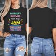 Nursery Rhymes Are My Jam 80s Retro Teachers & Students Kids Women's T-Shirt, funny design Nursery Rhymes Are My Jam 80s Retro Teachers & Students Kids Women's T-Shirt, funny design