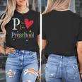 P Is For Preschool Teacher Student Back To School Women's T-Shirt, funny design P Is For Preschool Teacher Student Back To School Women's T-Shirt, funny design
