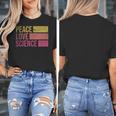 Peace Love Science Lovers Math Chemistry Teacher Women's T-Shirt, Science Teacher Gifts, funny design Peace Love Science Lovers Math Chemistry Teacher Women's T-Shirt, Science Teacher Gifts, funny design