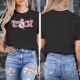 Pink Ghost Teach Halloween Teacher In Spooky Season Women's T-Shirt, funny design