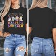 Pre-K Boo Crew Ghost Halloween Teacher Student Women's T-Shirt, funny design