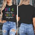 Pre-K Teacher Adventure Begins First Day Preschool Teachers Women's T-Shirt, funny design Pre-K Teacher Adventure Begins First Day Preschool Teachers Women's T-Shirt, funny design
