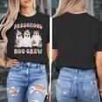 Preschool Boo Crew Groovy Halloween Floral Ghost Teacher Men Women Kids Women's T-Shirt, Groovy Teacher Gifts, funny design Preschool Boo Crew Groovy Halloween Floral Ghost Teacher Men Women Kids Women's T-Shirt, Groovy Teacher Gifts, funny design