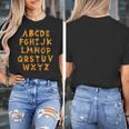 Pumpkin ABC Halloween Alphabet Costume School Teacher Kids Women's T-Shirt, funny design Pumpkin ABC Halloween Alphabet Costume School Teacher Kids Women's T-Shirt, funny design