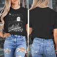 Read In Peace Skeleton Halloween Book Reading Spooky Teacher Women's T-Shirt, funny design