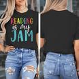 Reading Is My Jam Back To School Teacher Women's T-Shirt, funny design Reading Is My Jam Back To School Teacher Women's T-Shirt, funny design