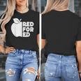Red For Ed Teacher Support Public Education For Men Women Kids Women's T-Shirt, funny design Red For Ed Teacher Support Public Education For Men Women Kids Women's T-Shirt, funny design