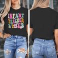 Retro Infant Teacher Vibes Women Daycare Teacher Women's T-Shirt, funny design