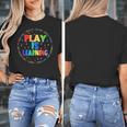 Retro Play Is Learning Teacher Back To School Women's T-Shirt, funny design Retro Play Is Learning Teacher Back To School Women's T-Shirt, funny design
