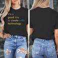 Retro Technology Teacher Shirt Tech Teacher Women's T-Shirt, funny design