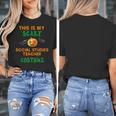 My Scary Social Studies Teacher Costume Halloween Men Women Women's T-Shirt, funny design