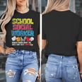 School Social Worker Teacher Caseworker Public Servant LSW Women's T-Shirt, funny design